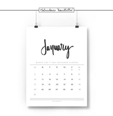 Calendarios 2016: gratuitos y listos para imprimir!