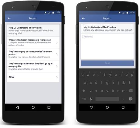 Facebook actualiza el procedimiento para verificar y cambiar nombres de usuario