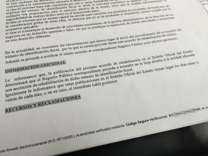 #revocaciones de NIF