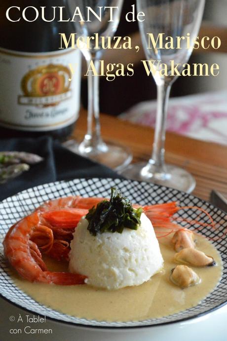 Coulant de Merluza, Marisco y Algas Wakame