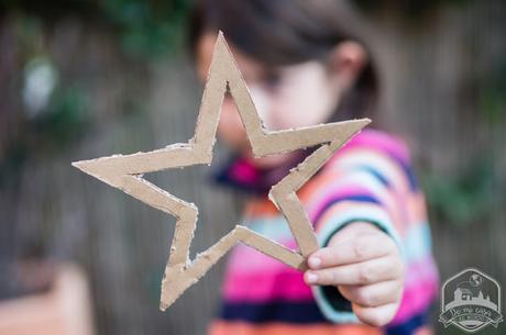 Una estrella de lana para el árbol de Navidad