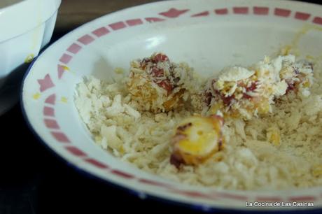 Aperitivo: Pulpo en Panko y Mayonesa de Wasabi