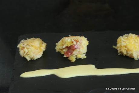 Aperitivo: Pulpo en Panko y Mayonesa de Wasabi