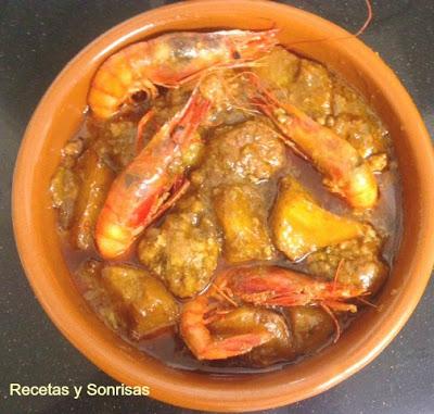 ALMÓNDIGAS DE CARNE Y GAMBAS