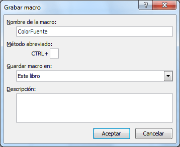 El Código de la Grabadora de Macros