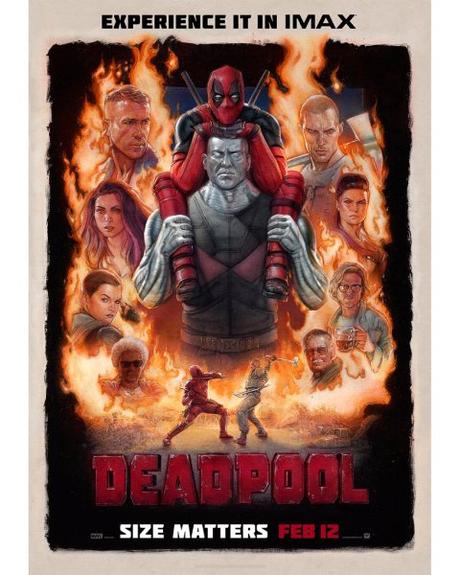Spot y afiche para IMAX de Deadpool. Estreno en cines, 12 de febrero de 2016