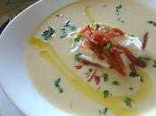 CREMA SUPREMA PATATAS CRUJIENTE IBÉRICO HUEVOS POCHÉ (primer plato Navideño)