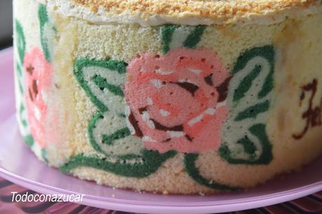 TARTA DE CUMPLEAÑOS DE TURRÓN, PRALÍN Y MAZAPÁN