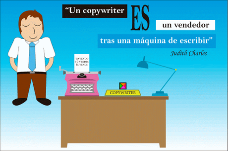 El copy es un vendedor tras un escritorio