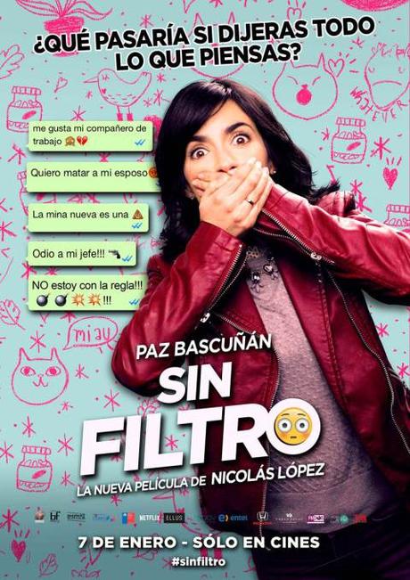 #SinFiltro, la nueva comedia de #NicolásLópez con #PazBascuñán, se estrena el 7 de enero en cines