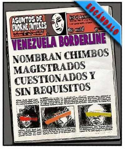 Front page magistrados TSJ de Venezuela