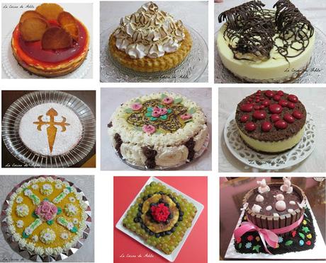 Recopilación,  de 9 deliciosas tartas