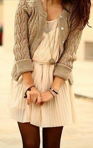 Post inspiración : vestidos soft en looks de invierno...