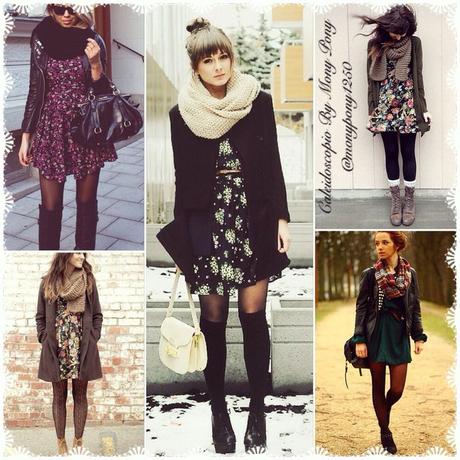 Post inspiración : vestidos soft en looks de invierno...
