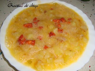 PIMIENTO RELLENO DE TORTILLA CON CHORIZO