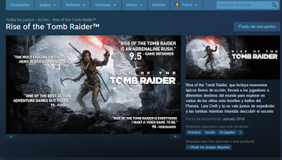 Steam anuncia Rise of the Tomb Raider (PC) para enero