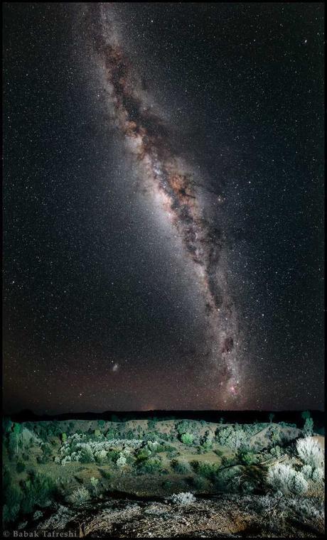 Cráteres del sur y galaxias