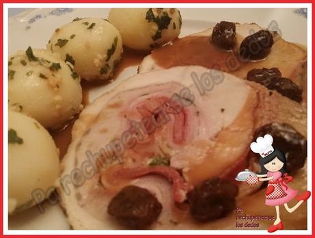 * Cinta de lomo rellena con salsa a la reducción de Pedro Ximenez (Olla GM-E)