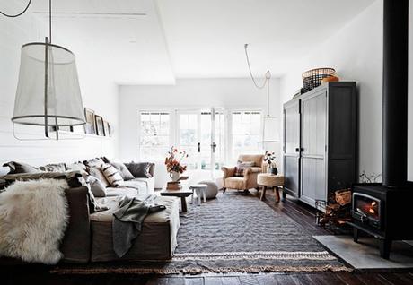 Casa rústica... Y chocolate caliente