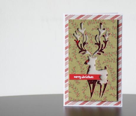 Tarjetas de Navidad. Ciervo