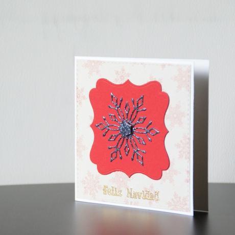 Tarjetas de Navidad. Copo de nieve