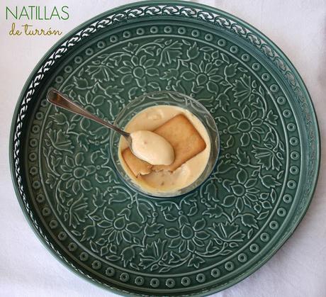 natillas de turrón, natillas, turrón