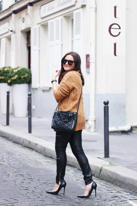 Pantalón cuero + Jersey lana