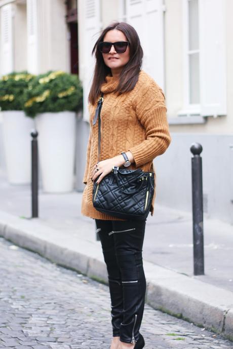 Pantalón cuero + Jersey lana