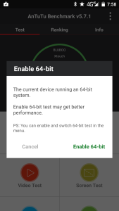 Bluboo Xtouch Corriendo Antutu a 64b