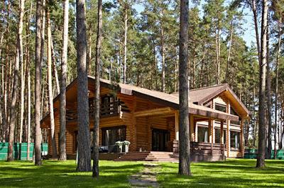 Cabana de Troncos en el Volga