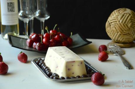 Helado de Chocolate Blanco y Frutos Rojos