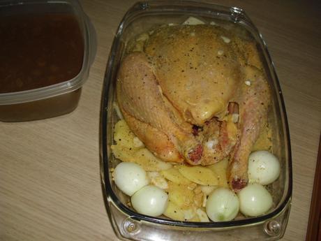 POLLO ASADO EN SALSA DE CEBOLLA, POLLO CUK DESADA