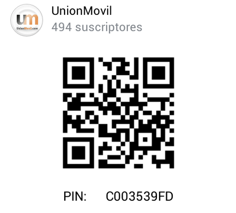 Canal BBM UnionMovil