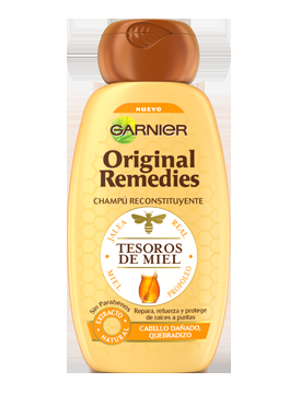 Champú Original Remedies. Tesoros de Miel de Garnier.