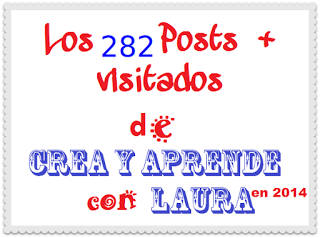 Los 282 Posts + Visitados en 2015 de Crea y aprende con Laura
