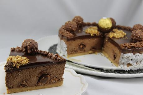 Tarta de Ferrero Rocher y nutella