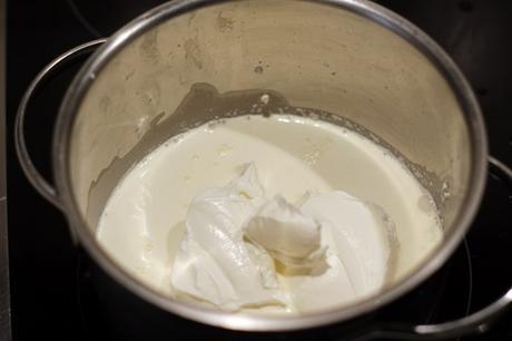 Flan de queso y fresas