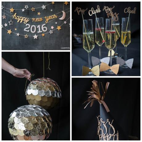 New Year diy proyect e imprimibles para Año Nuevo