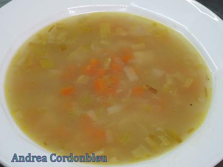 SOPA HORTELANA. SIN GLUTEN. RECETA VEGANA.