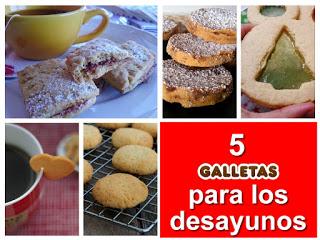 5 galletas para los desayunos