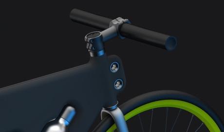 El cuadro Placha forma parte de la bicicleta concepto de Jaemin Lee para una producción en plástico