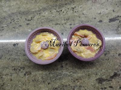 Tortilla con champiñon y bacon.