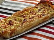 Tarta salada puerro queso cabra