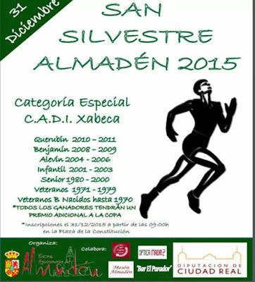Mañana tendrá lugar la Carrera de san Silvestre en Almadén
