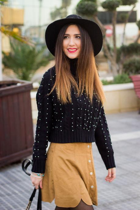 crop top cuello alto