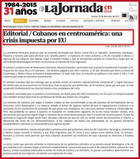 Una crisis impuesta por EEUU: cubanos en centroamérica