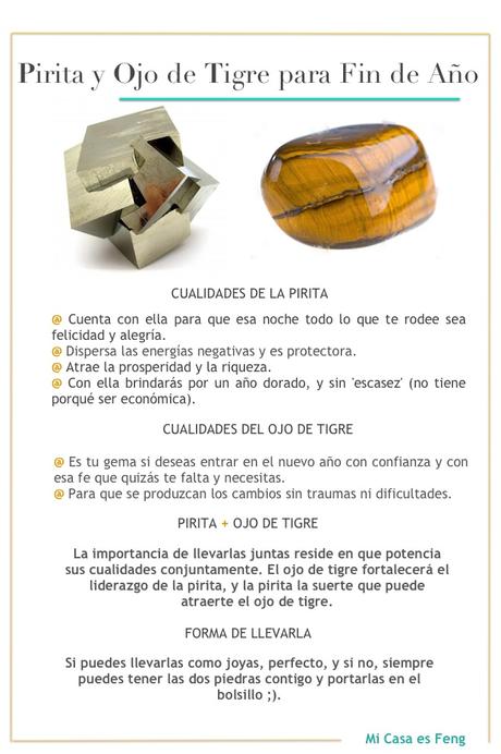 Pirita y Ojo de Tigre para Fin de Año