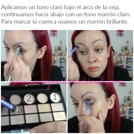 Maquillaje fácil en tonos dorados
