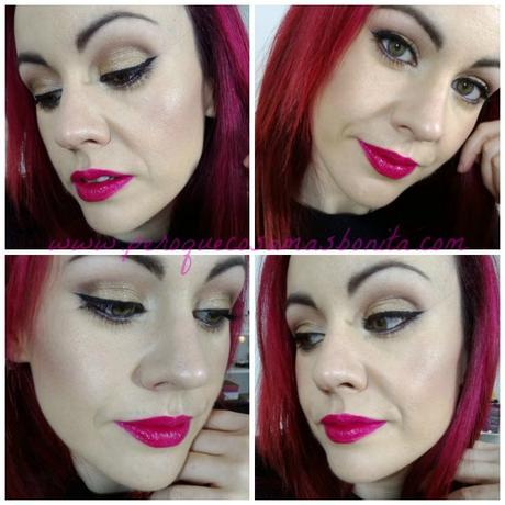 Maquillaje fácil en tonos dorados