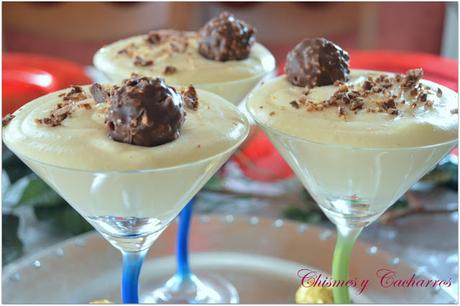 Mousse de Chocolate Blanco con Ferrero